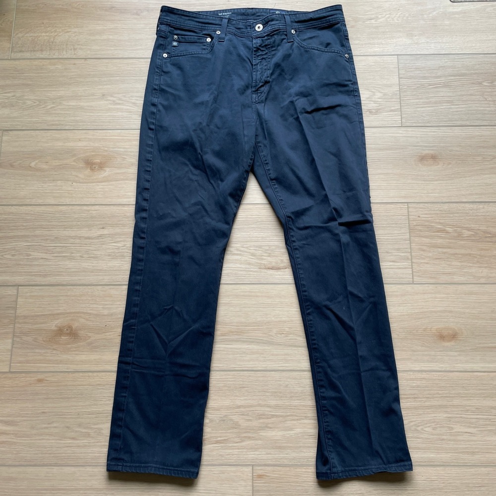 AG Adriano Goldschmied The Everett Slim Straight Pants Navy 34x34 1794SUDBBVT